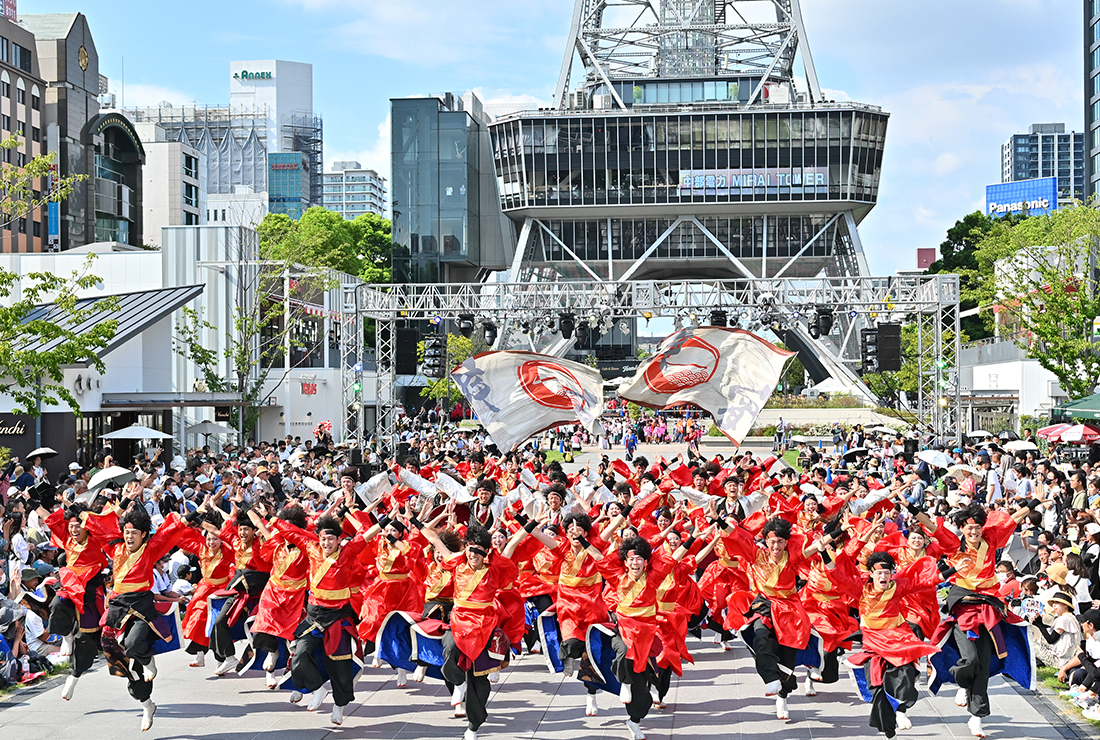 テレビ塔パブリックビューイング会場の写真