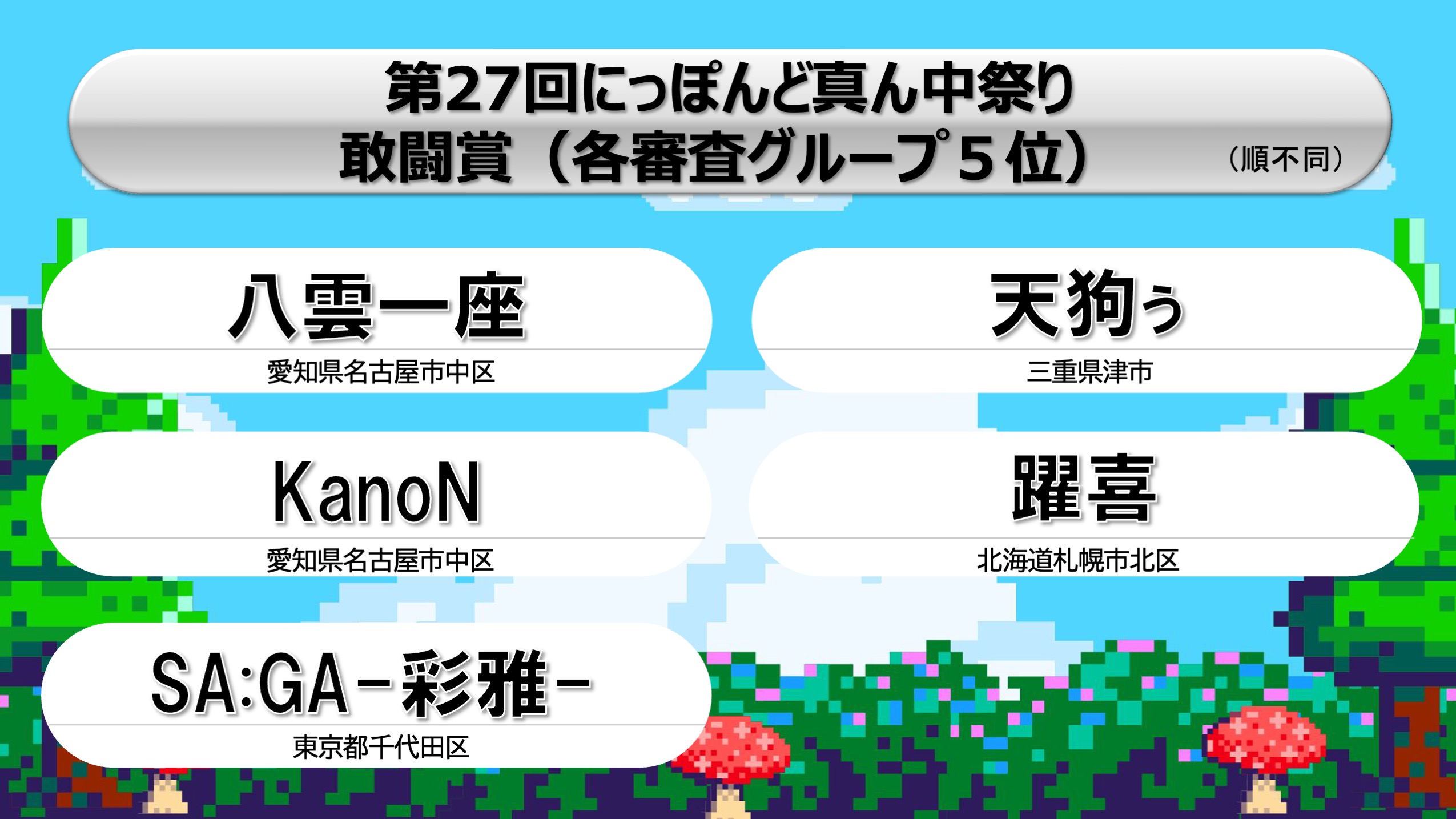 事務局ブログ「奨励賞・敢闘賞・健闘賞」｜公益財団法人にっぽんど