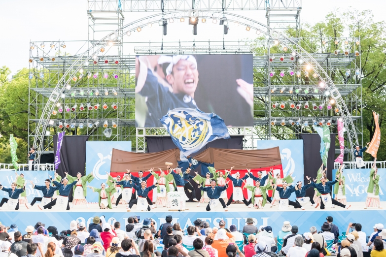 よさこいチームかざみどり チーム写真