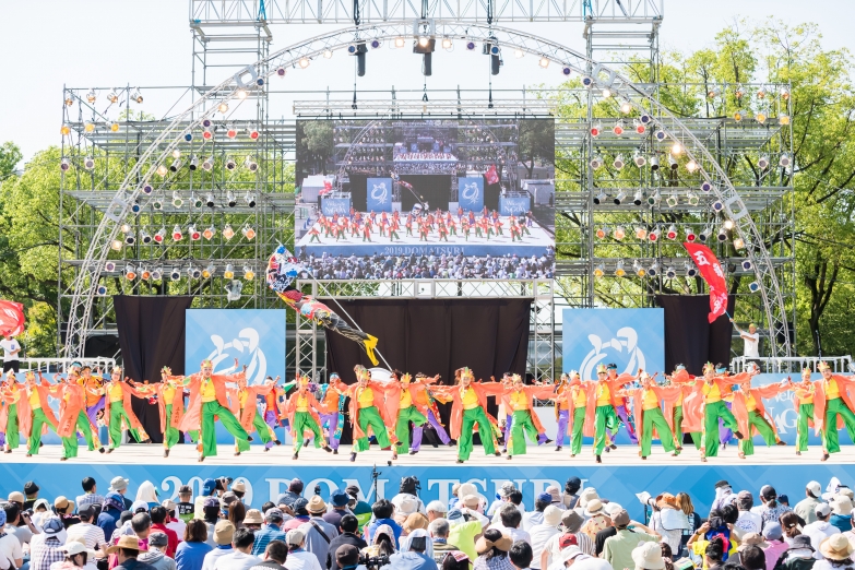 岩倉鳴子おどりの会 五条川桜 チーム写真